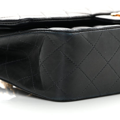 Chanel Lambskin Quilted Medium Double Flap Black 10 of 22