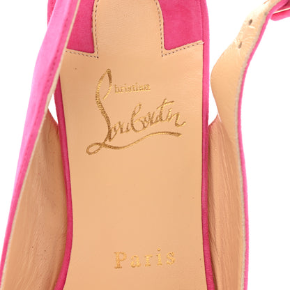 Christian Louboutin Suede Cork Reine De Liege 120 Wedges 39 Pink Natural 7 of 8