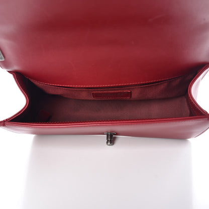 Chanel Calfskin Chevron Quilted Medium Boy Flap Red 5 of 11