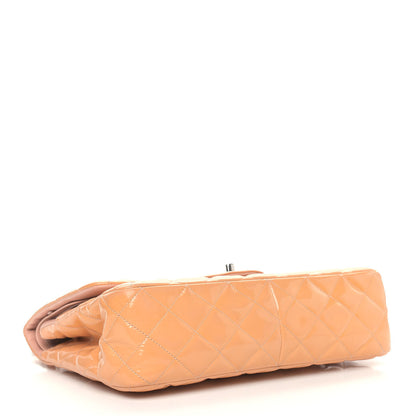 Chanel Patent Quilted Jumbo Double Flap Light Pink 4 of 17