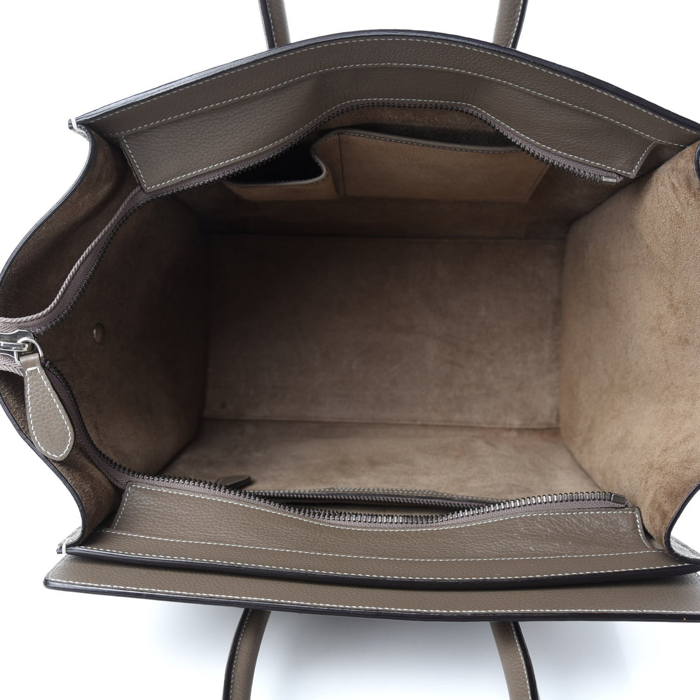 Drummed Calfskin Mini Luggage Souris