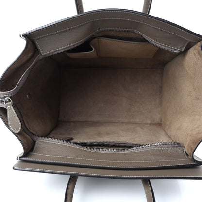 Celine Drummed Calfskin Mini Luggage Souris 5 of 13