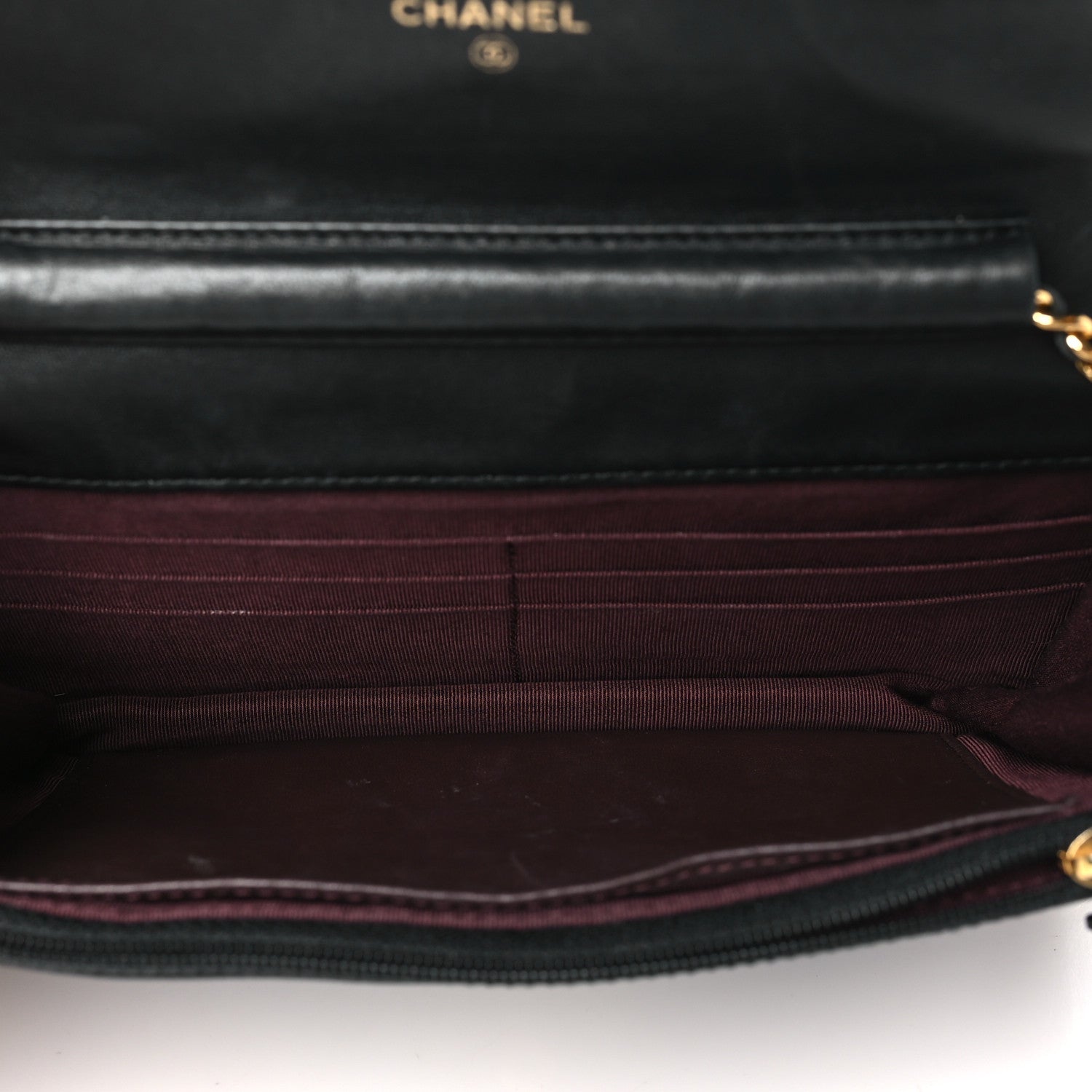 Chanel Lambskin Quilted Wallet On Chain WOC Black 5 of 14