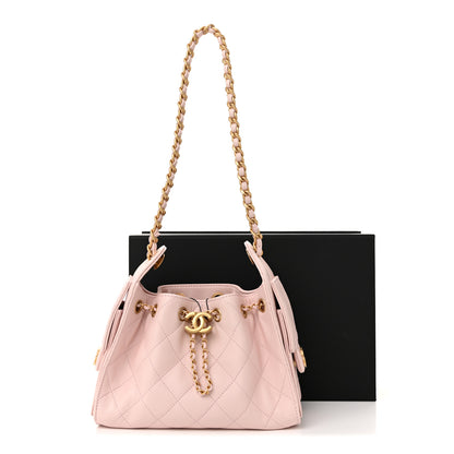 Chanel Caviar Quilted Mini Chanel 25 Handbag Light Pink 11 of 11
