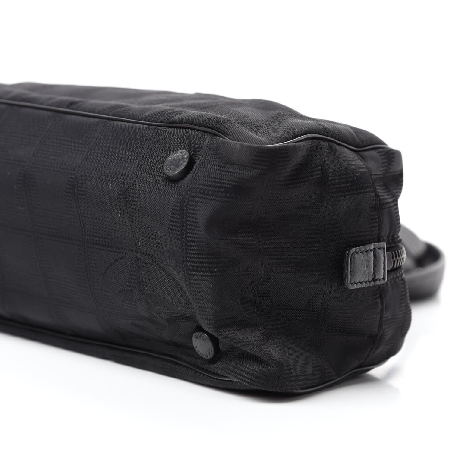 Chanel Nylon Travel Bowler Black 7 of 10