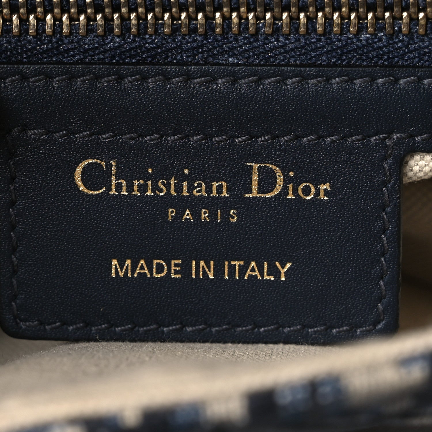 Christian Dior Oblique Saddle Bag Blue 6 of 11