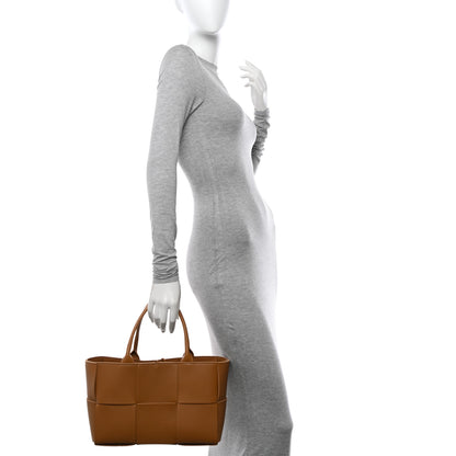 Bottega Veneta Nappa Maxi Intrecciato Small Arco Tote Caramel 2 of 11