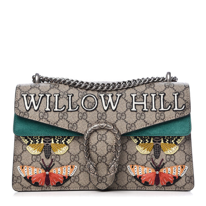 Gucci GG Supreme Monogram Willow Hill Embroidered Small Dionysus Shoulder Bag Emerald 1 of 16