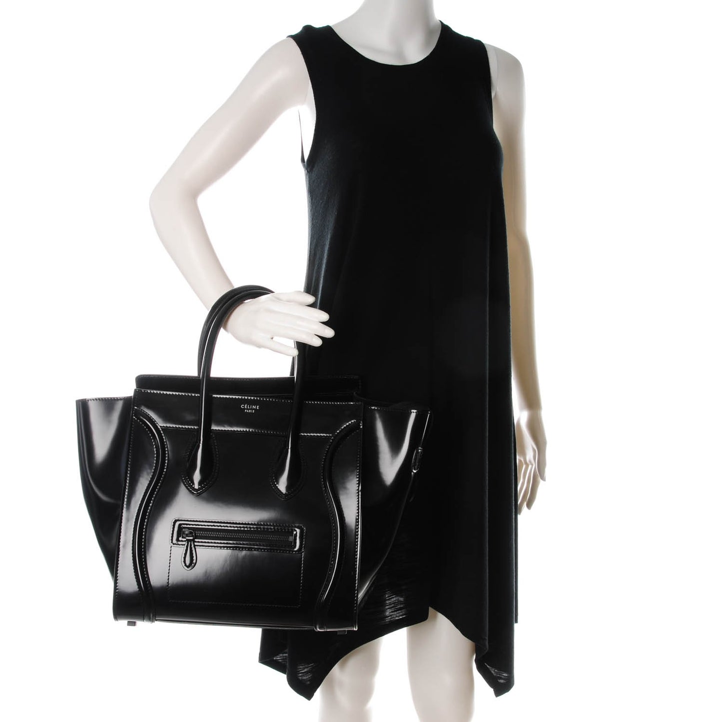 Spazzolato Calfskin Mini Luggage Black