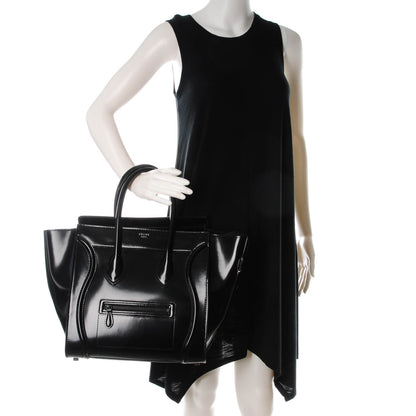 Celine Spazzolato Calfskin Mini Luggage Black 2 of 7