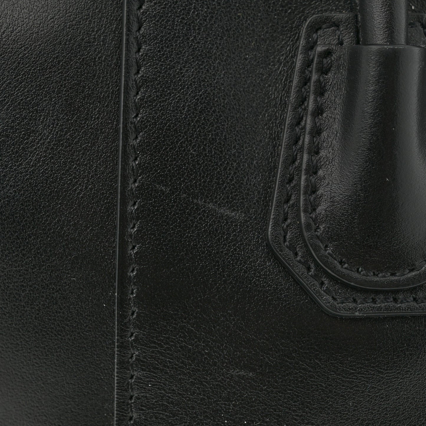 Box Calfskin Mini Antigona Sport Top Handle Bag Black