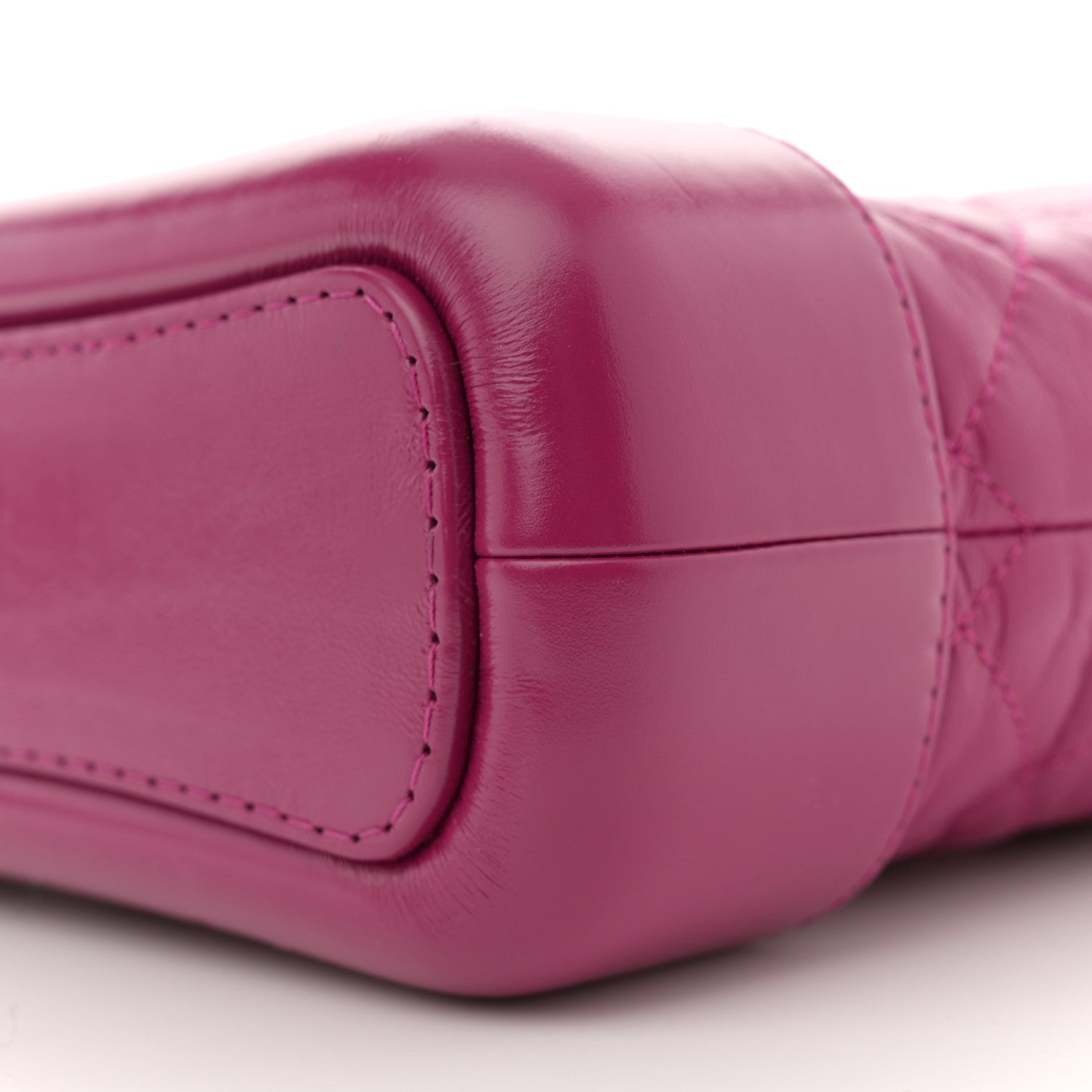 Chanel Aged Calfskin Quilted Small Gabrielle Hobo Fuchsia 10 of 10
