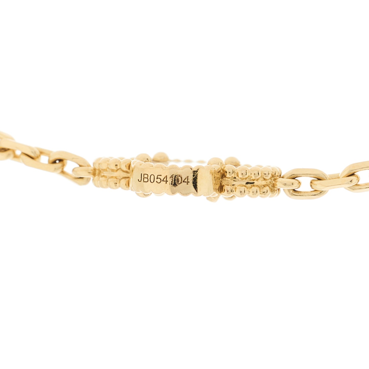 18K Yellow Gold Mother of Pearl 10 Motifs Vintage Alhambra Necklace
