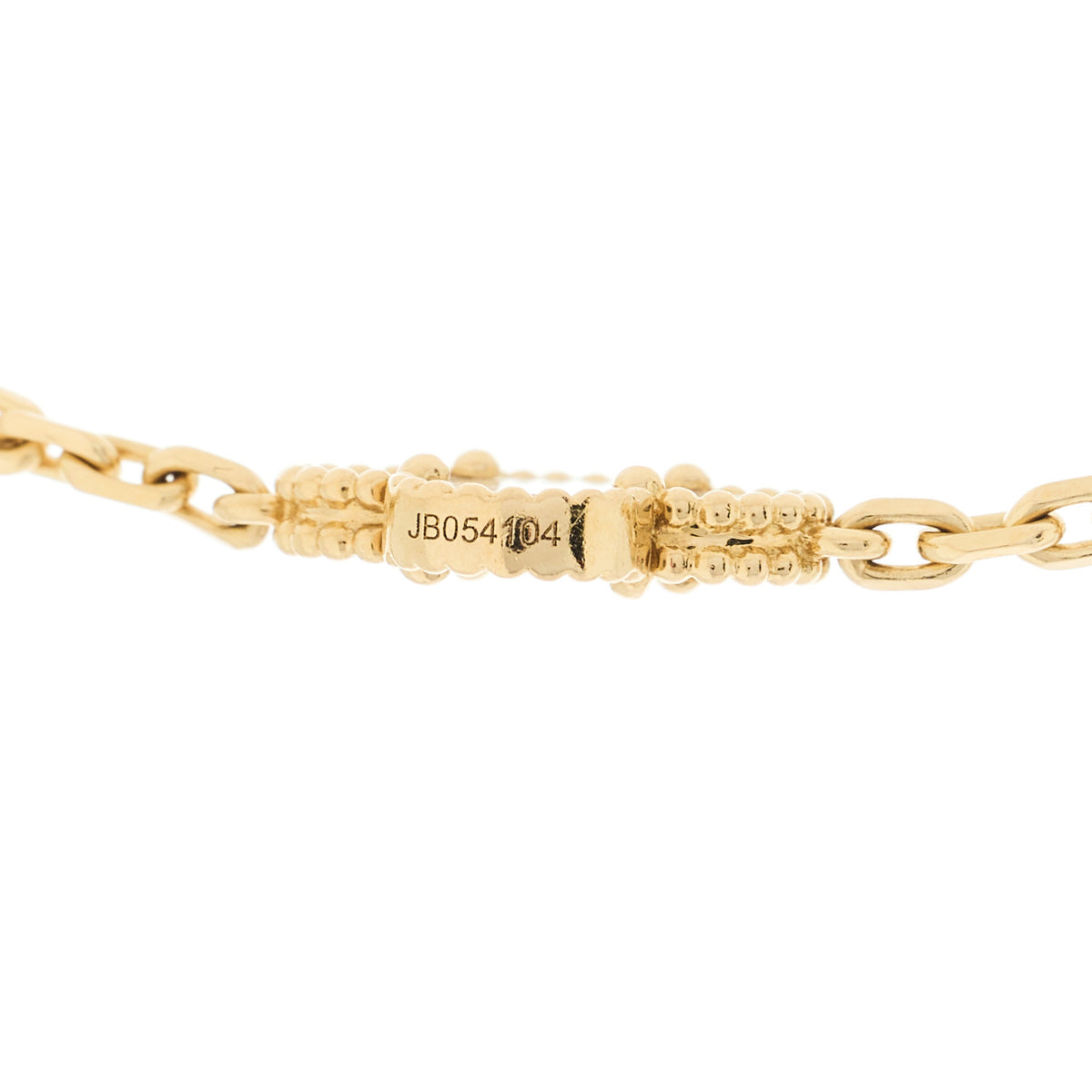 18K Yellow Gold Mother of Pearl 10 Motifs Vintage Alhambra Necklace