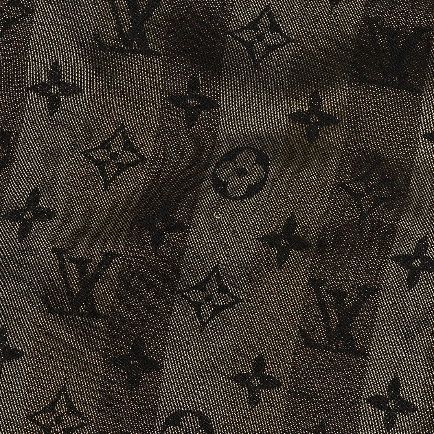 Louis Vuitton Silk Lurex Wool So Shine Monogram Shawl Black 4 of 4