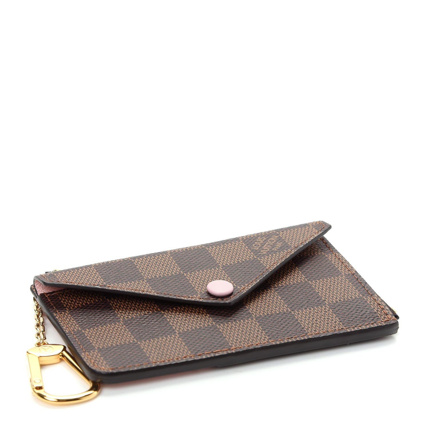 Louis Vuitton Damier Ebene Recto Verso Card Holder Rose Ballerine 4 of 7