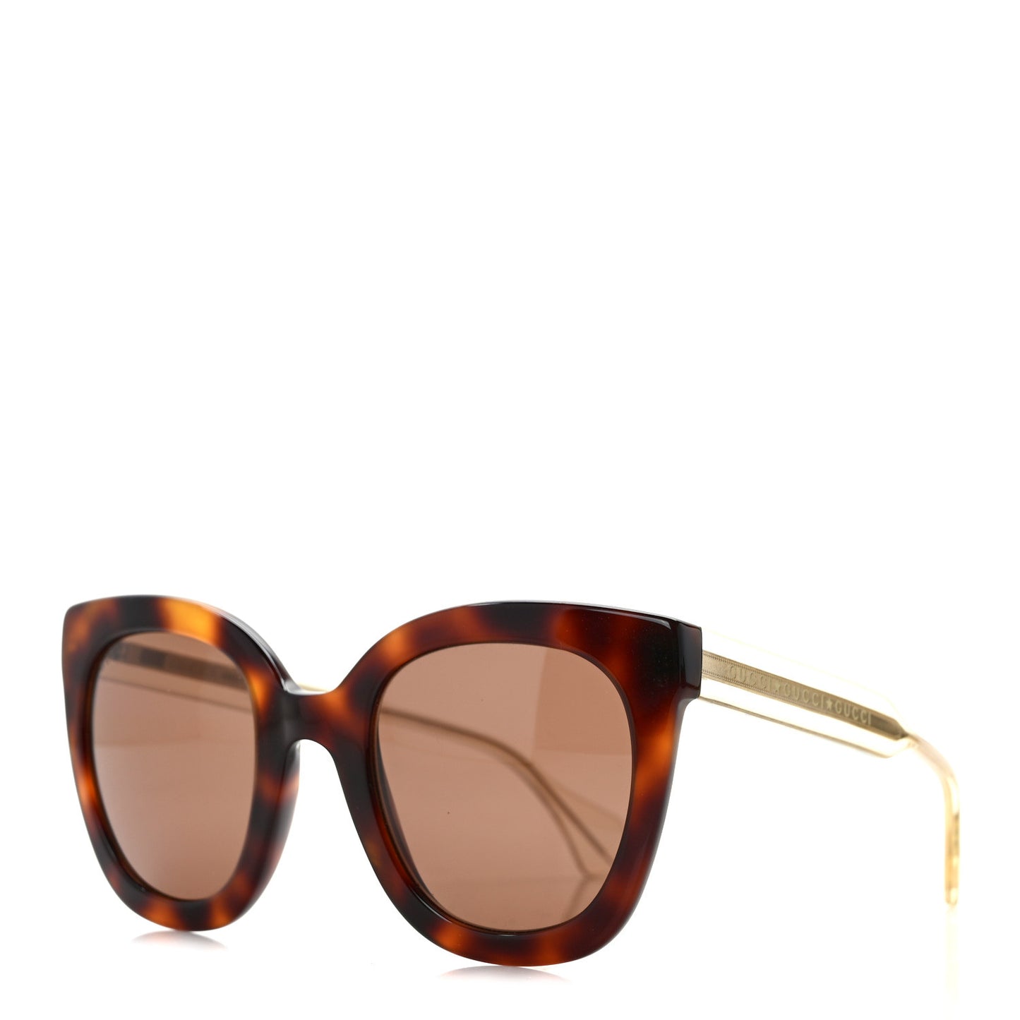 Acetate Crystal Square Sunglasses GG0564S Tortoise