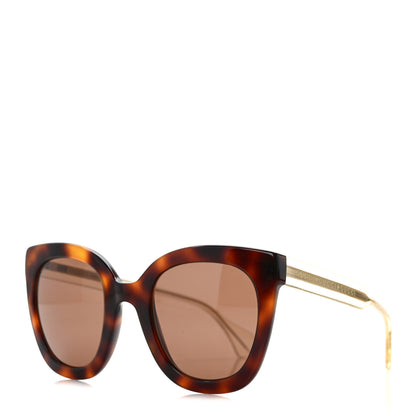 Gucci Acetate Crystal Square Sunglasses GG0564S Tortoise 1 of 8