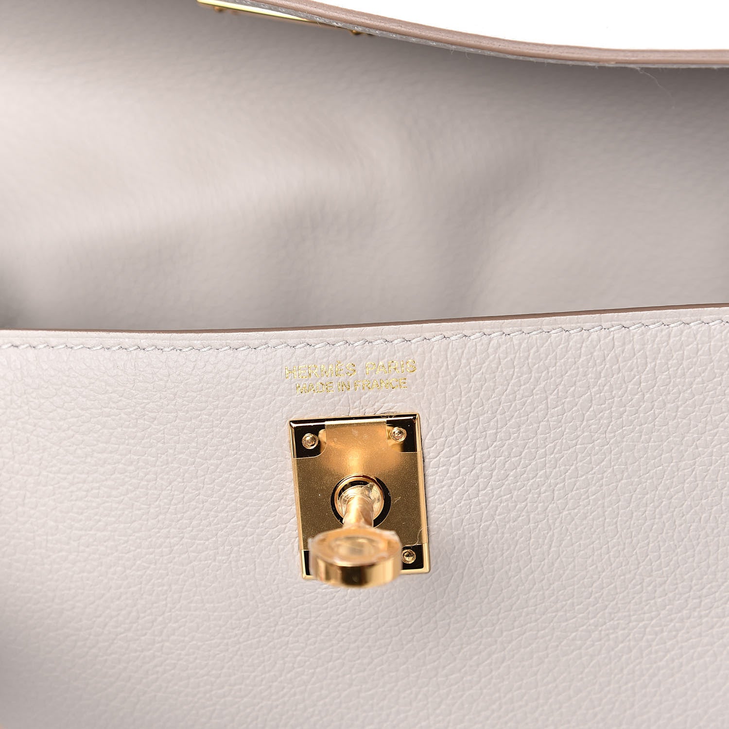 Hermes Evercolor Kelly Danse II Belt Bag Gris Perle 6 of 11