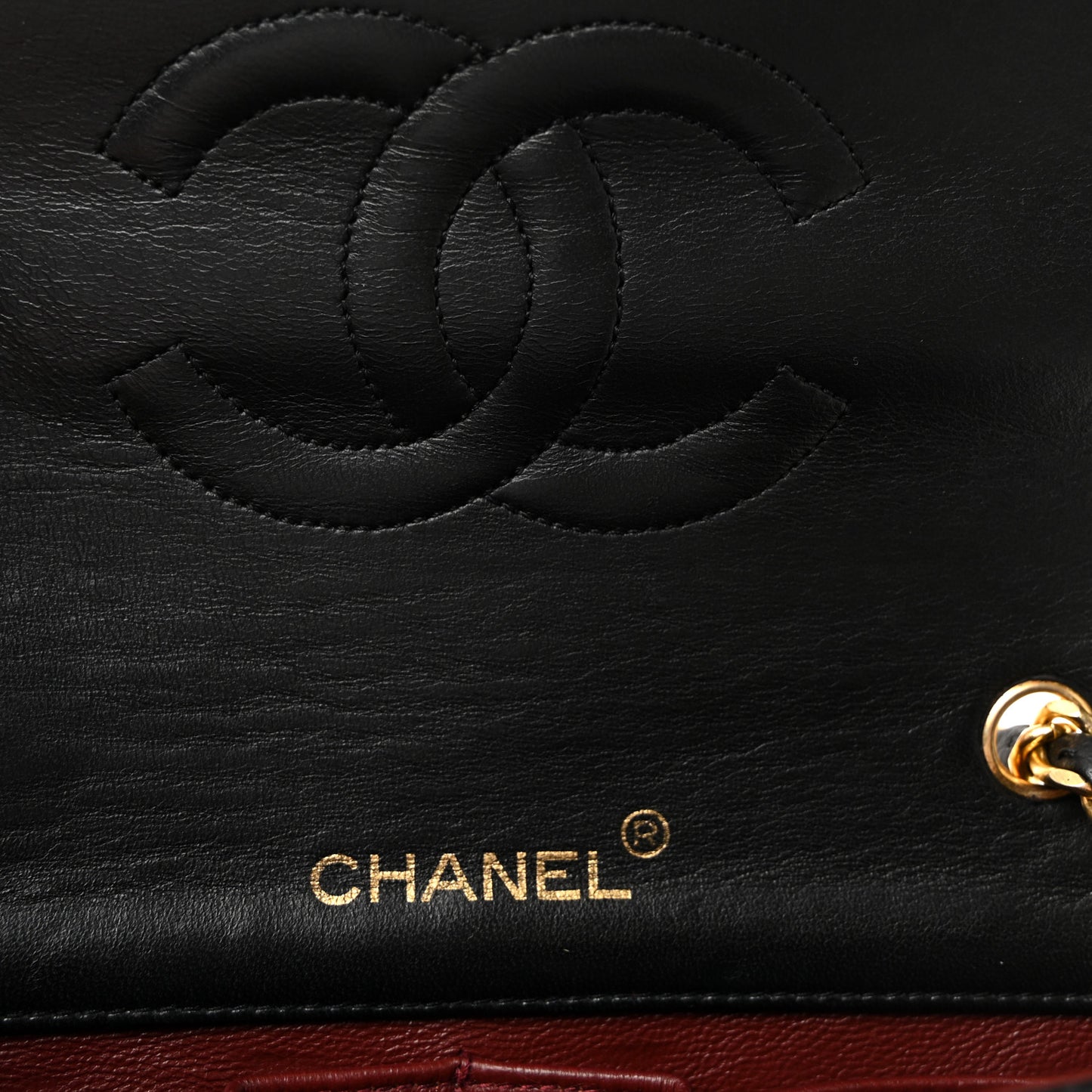 Lambskin Quilted Small Single Flap Black