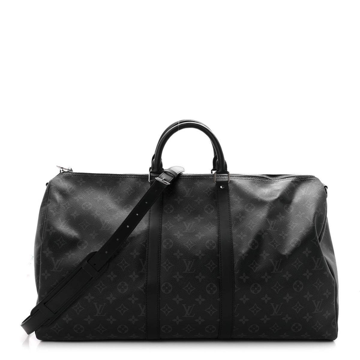 Louis Vuitton Monogram Eclipse Keepall Bandouliere 55 1 of 9