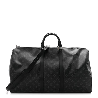 Louis Vuitton Monogram Eclipse Keepall Bandouliere 55 1 of 9