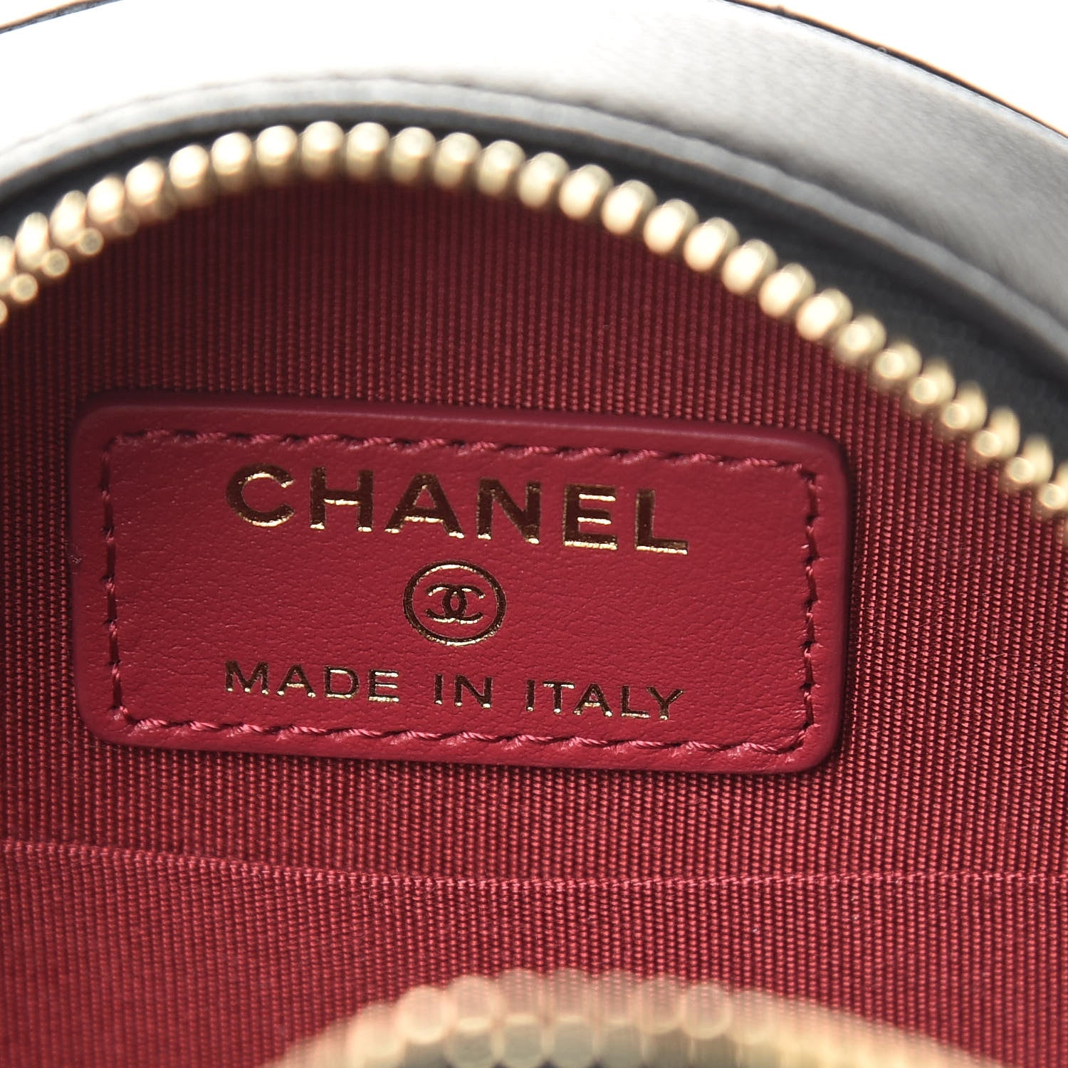 Chanel Lambskin Quilted 19 Round Clutch With Chain Black 6 of 11
