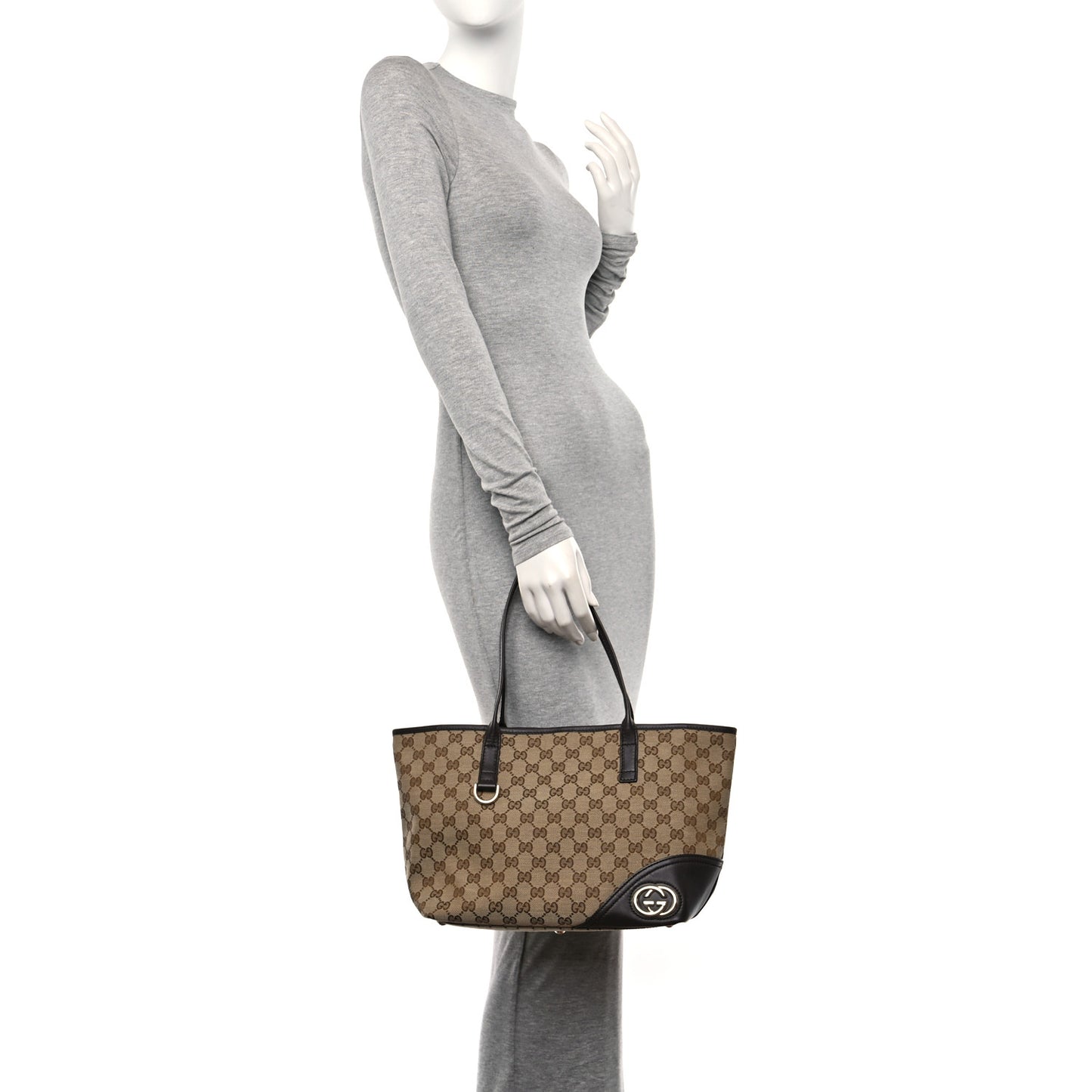 Monogram Medium New Britt Tote Brown