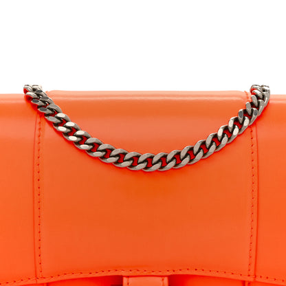 Balenciaga Shiny Box Calfskin Hourglass Chain Bag Fluo Orange 8 of 11