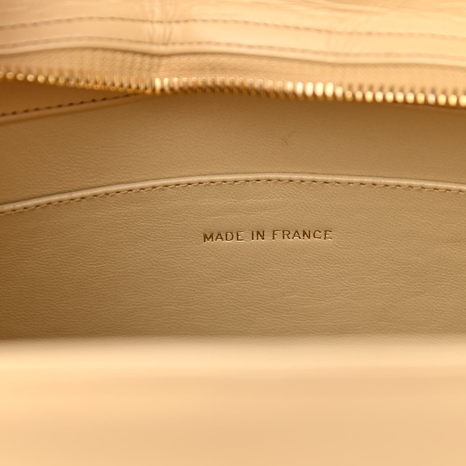 Chanel Lambskin Quilted Shoulder Bag Beige 5 of 11