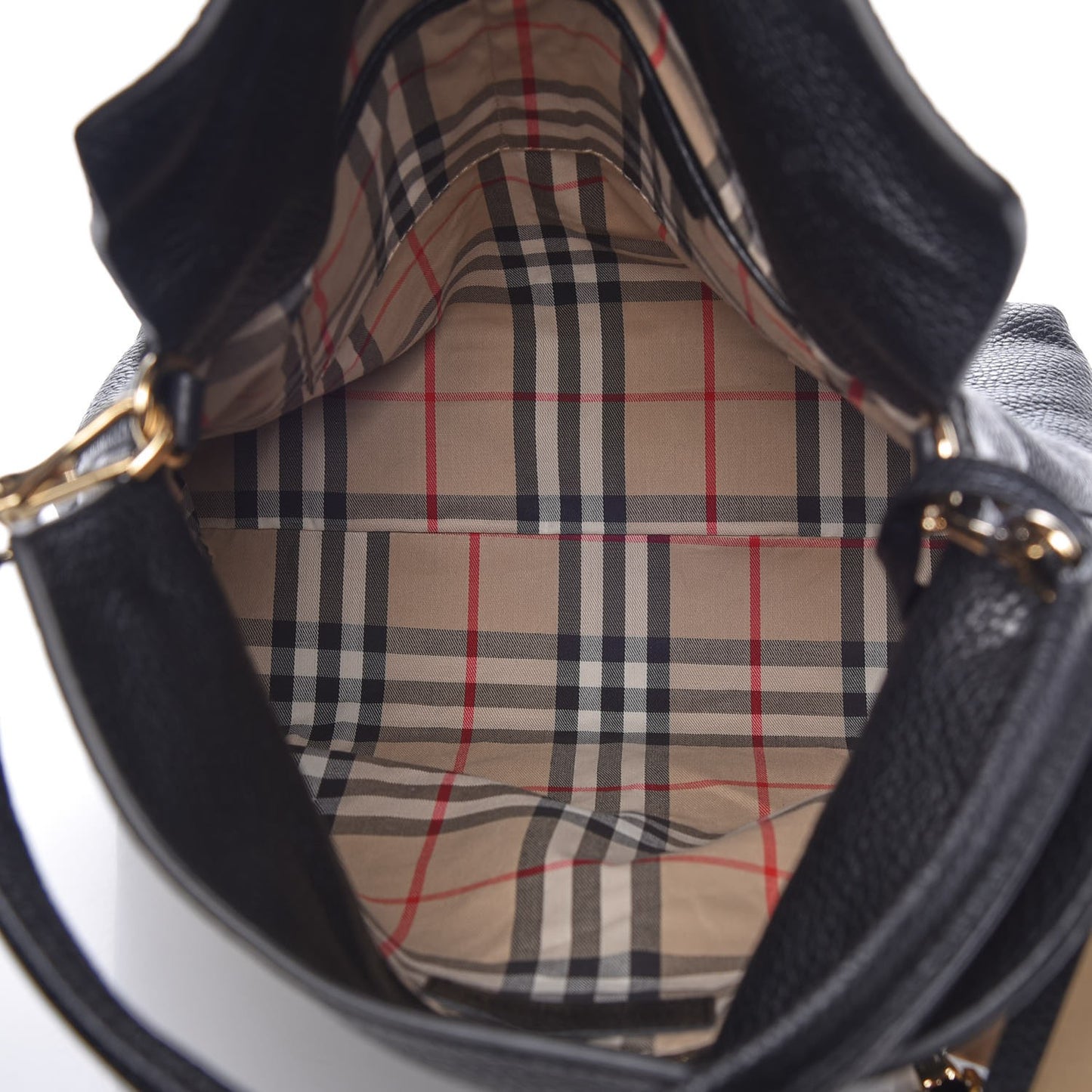 Grainy Calfskin Medium Cale Hobo Black