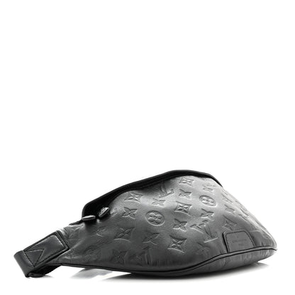 Louis Vuitton Calfskin Monogram Shadow Discovery Bumbag Black 4 of 9