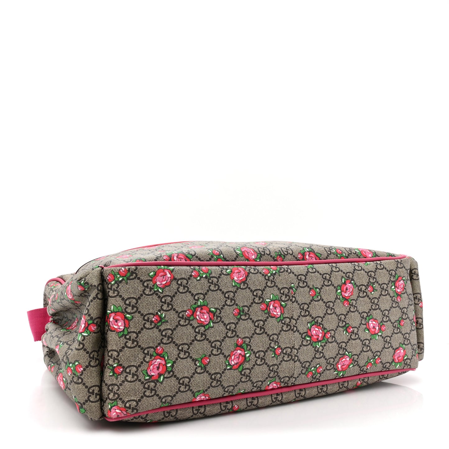 GG Supreme Monogram Rose Bud Diaper Bag Pink