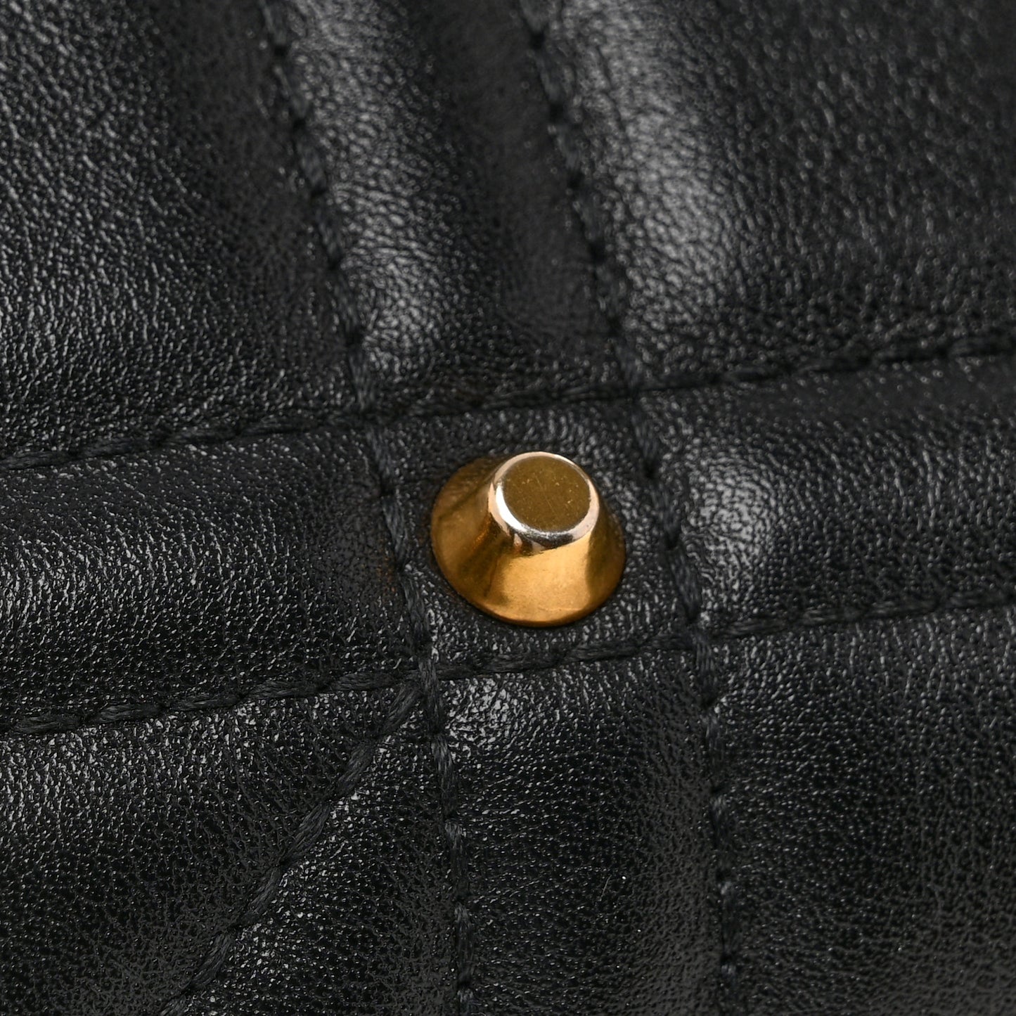 Calfskin Matelasse Studded Small Pearly GG Marmont Shoulder Bag Black
