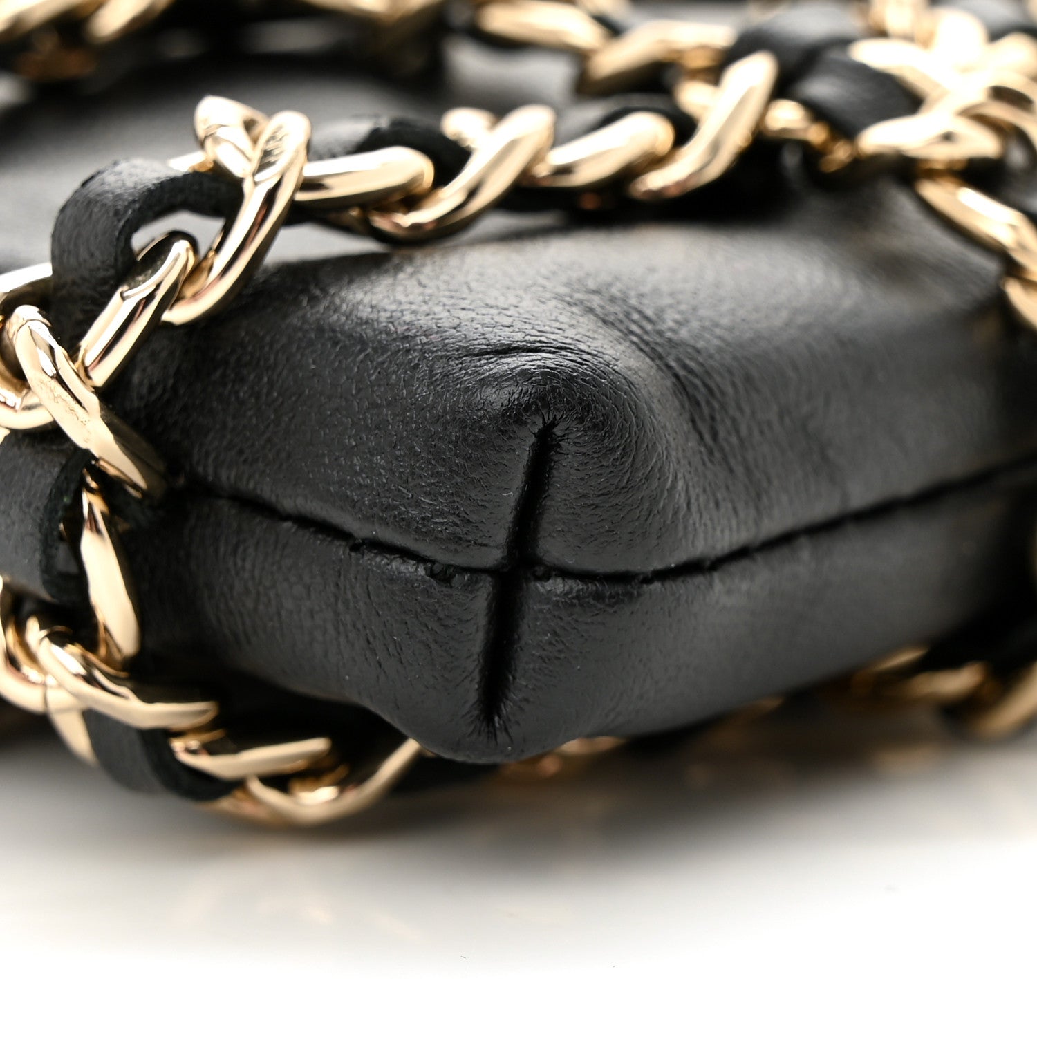Chanel Lambskin Tech Me Out Clutch With Chain Black 10 of 10