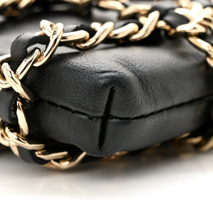 Chanel Lambskin Tech Me Out Clutch With Chain Black 10 of 10