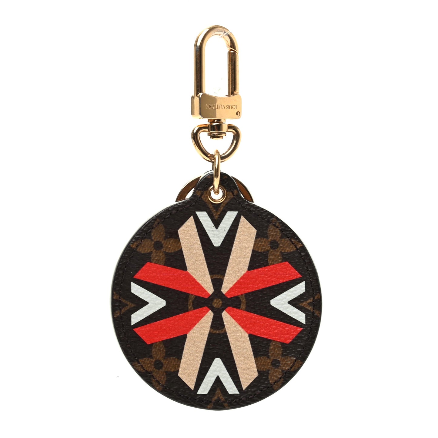 Monogram Illustre Multi V Bag Charm Key Ring