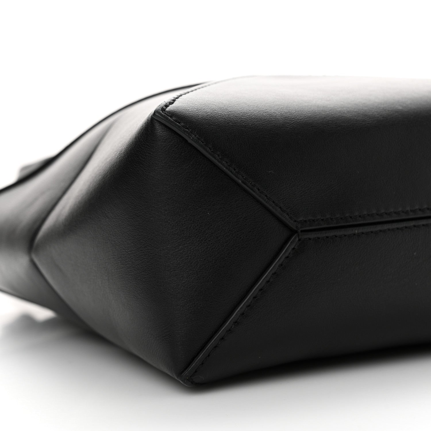 Loewe Shiny Calfskin Mini Puzzle Fold Tote Black 9 of 10