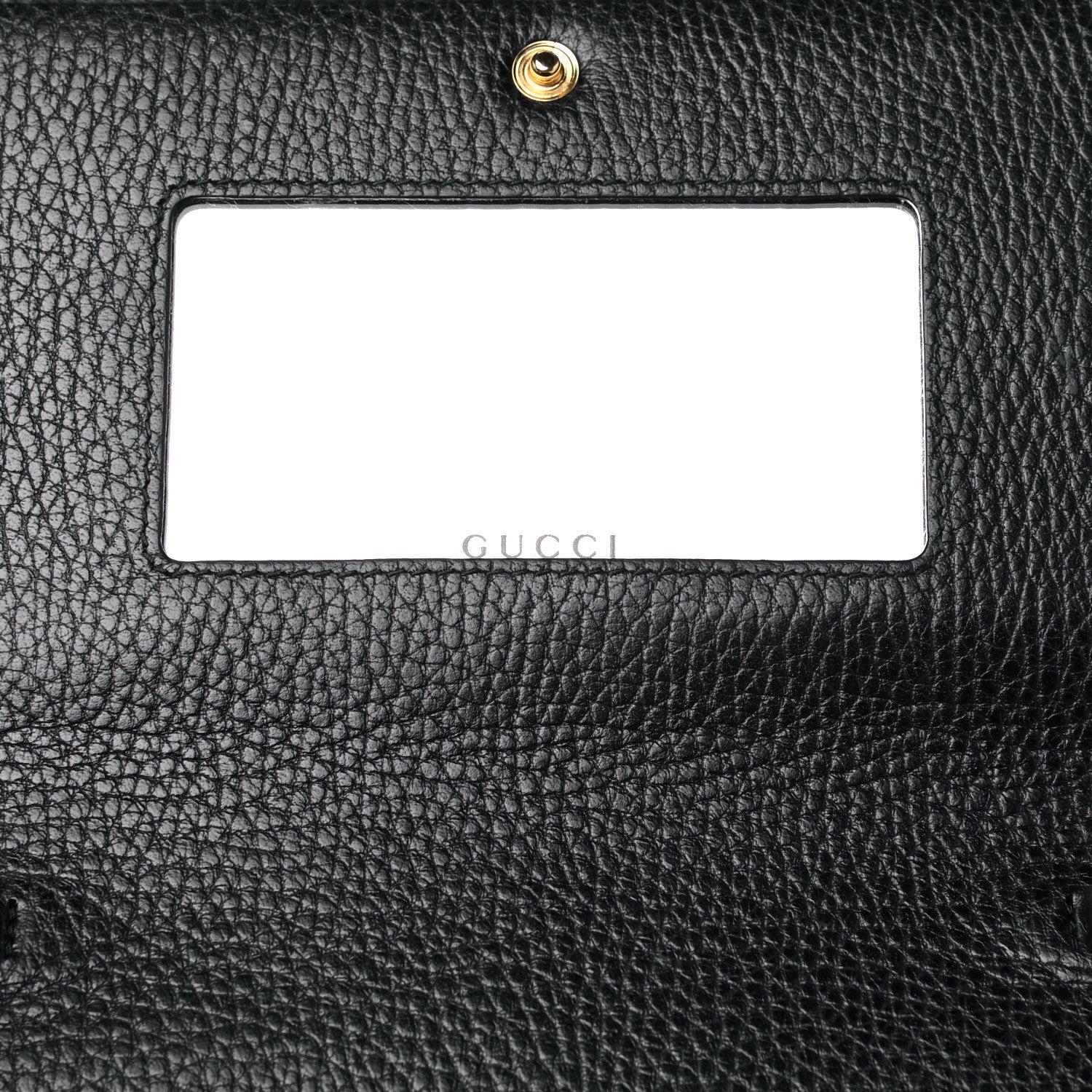 Gucci Calfskin Mini GG Marmont Chain Wallet Black 6 of 12