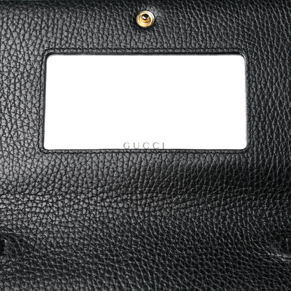 Gucci Calfskin Mini GG Marmont Chain Wallet Black 6 of 12