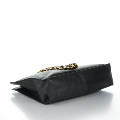 Chanel Lambskin CC Tote Black 4 of 8