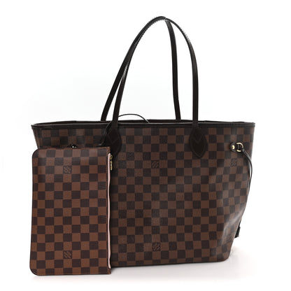 Louis Vuitton Damier Ebene Neo Neverfull MM Rose Ballerine 3 of 14