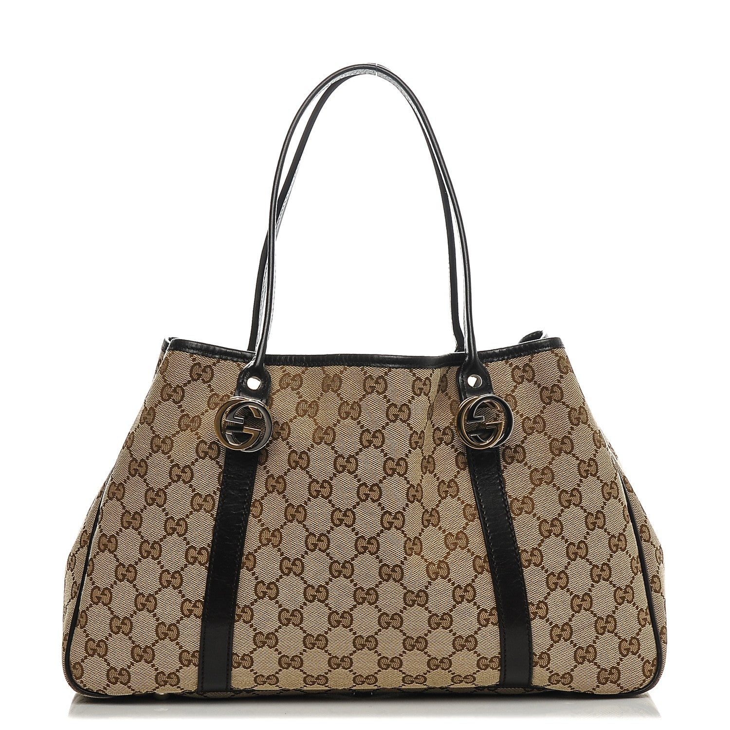 Gucci Monogram Medium Twins Tote Dark Brown 1 of 7