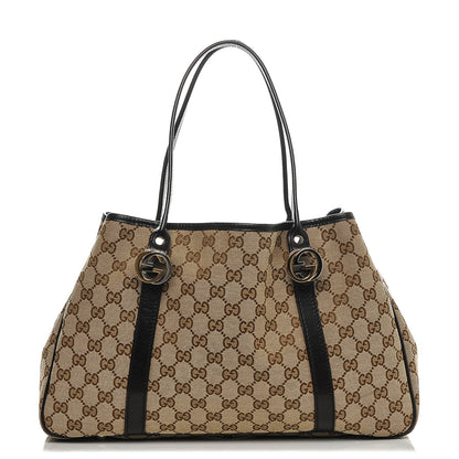 Gucci Monogram Medium Twins Tote Dark Brown 1 of 7