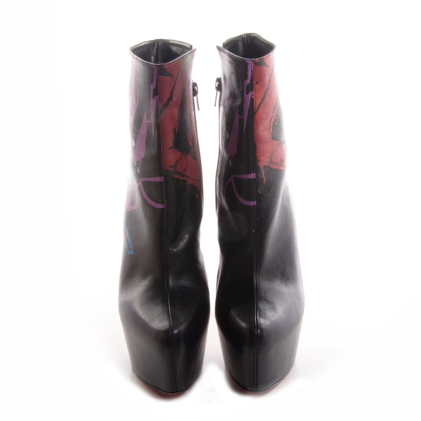 Calfskin Daf Booty Tag 160 Ankle Boots 41 Black