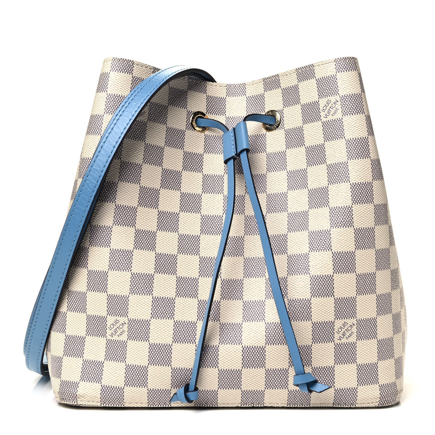 Damier Azur Neonoe MM Bleuet