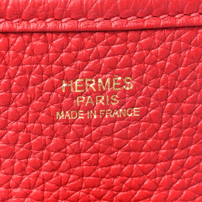 Hermes Taurillon Clemence Evelyne III PM Rouge Tomate 5 of 8