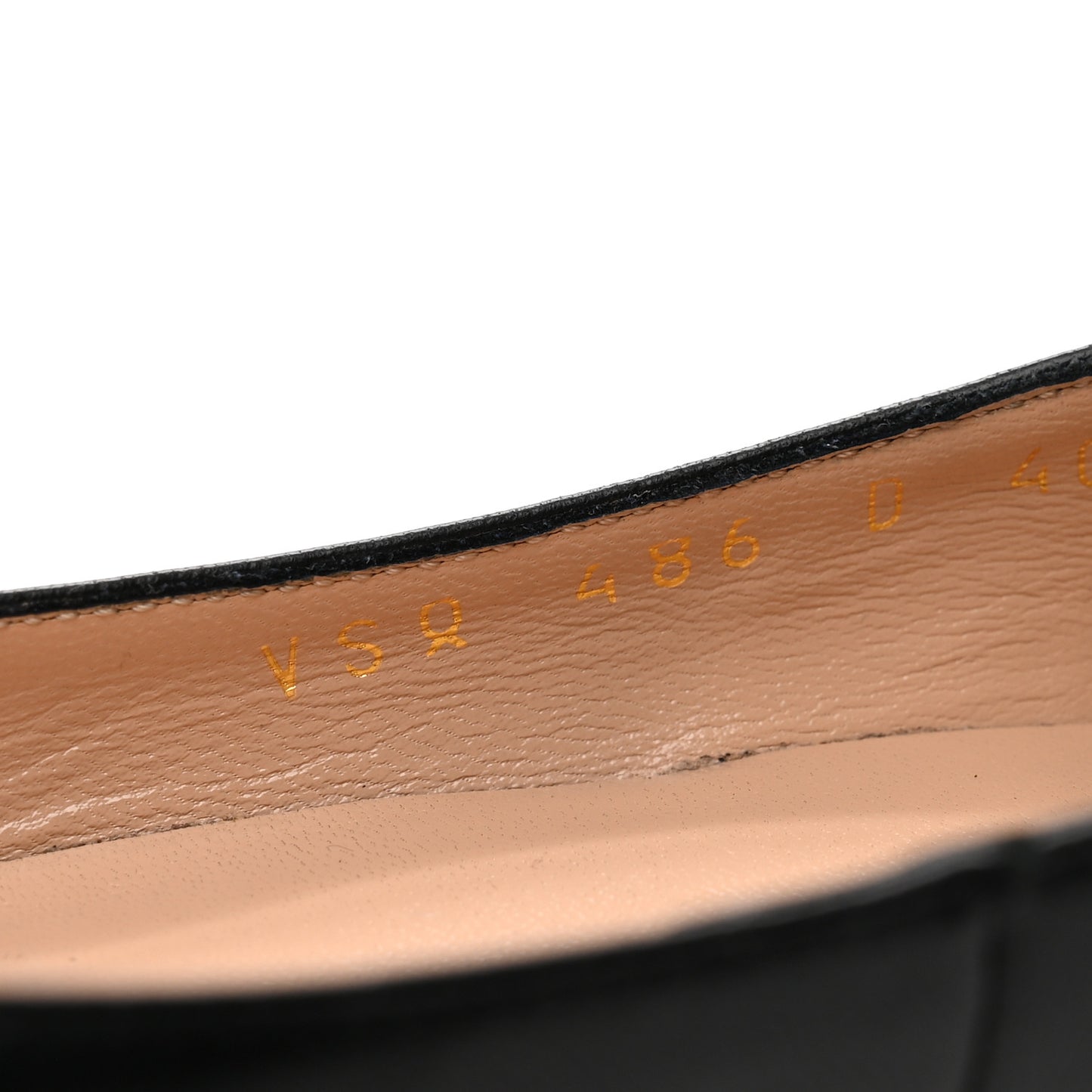 Calfskin Ballerina Ankle Strap Flats 40.5 Black