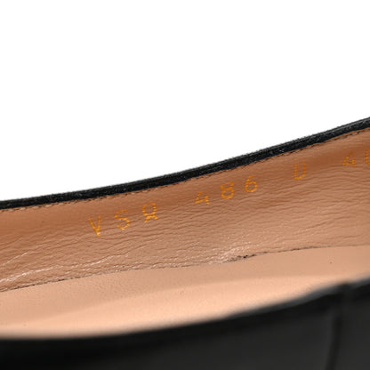 Valentino Garavani Calfskin Ballerina Ankle Strap Flats 40.5 Black 9 of 9