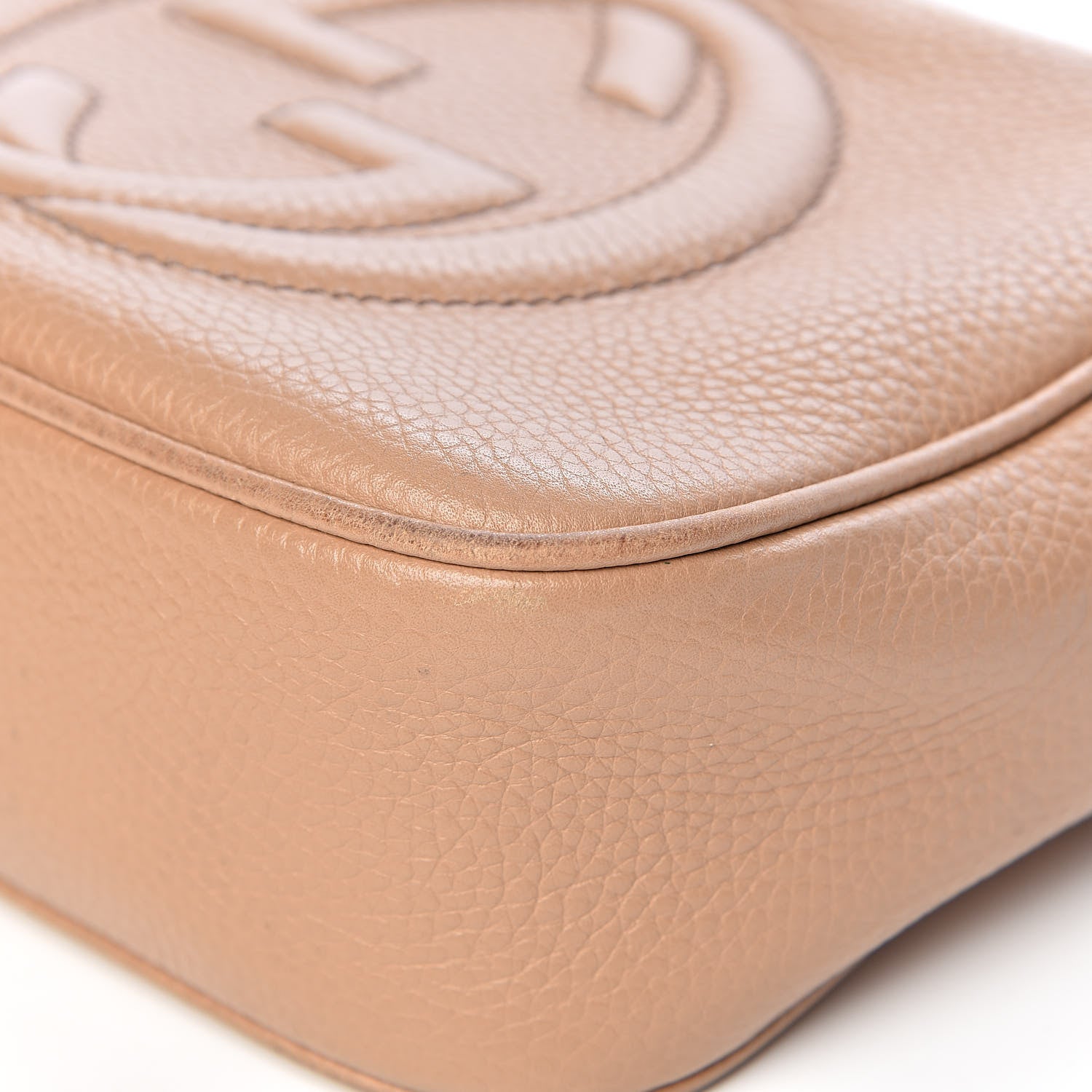 Gucci Pebbled Calfskin Small Soho Disco Bag Rose Beige 11 of 14